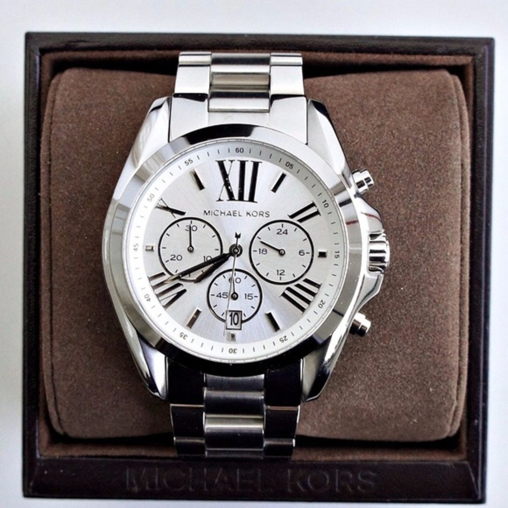Michael Kors Silver Watch w/ Box